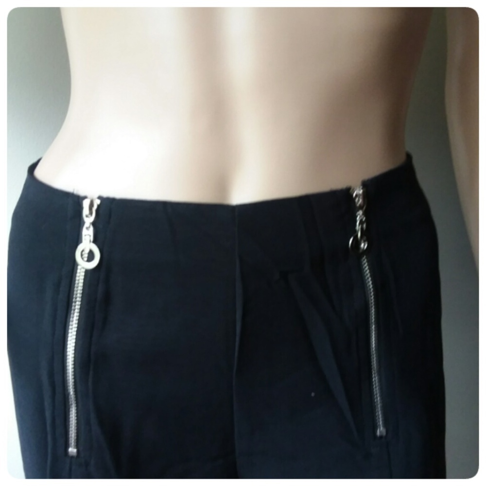 🔥HP!🔥🍁 BLACK FRONT SLIT PANTS!🍁 - Picture 7 of 7